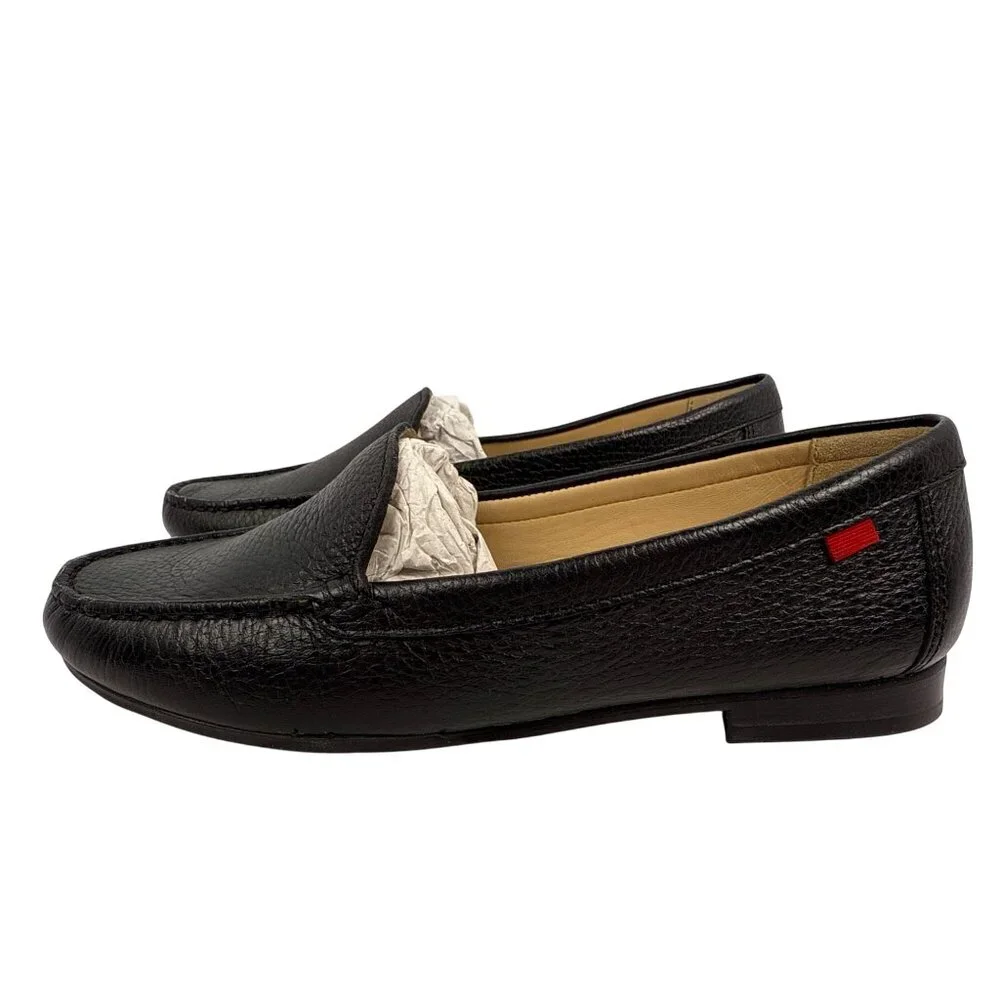Marc Joseph New York Women's Warren ST Black Leather Loafer‎ Flat Size 8